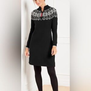 Talbots Women’s Zip Sweater Dress. New.  Medium